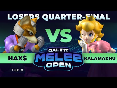 Galint Melee Open Top 8 - Hax$ (Fox) vs Kalamazhu (Peach) - Losers Quarter-Final