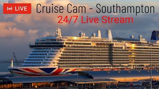 Cruise Cam - Southampton Cruise Ship Live Stream (24/7) Port of Southampton Ocean Terminal 46 Berth