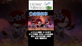 【スターレイル】１分でわかる！今週やるべきイベント！