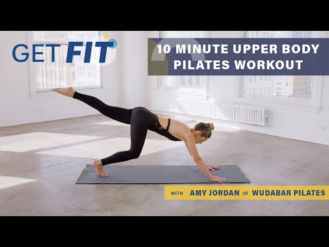 10 Minute Upper Body Pilates Workout with Amy Jordan x WundaBar Pilates | Get Fit | Livestrong.com