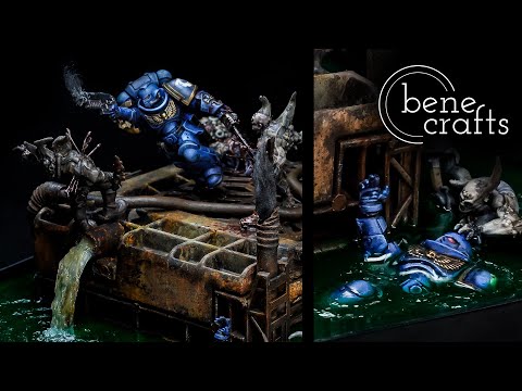 Making A Realistic Grimdark Warhammer 40k Diorama With Epoxy