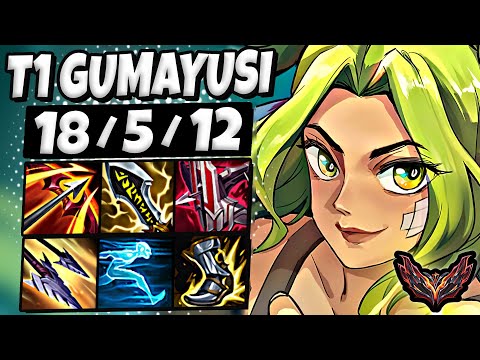 T1 Gumayusi Zeri vs Xayah ADC [ Pentakill ] Patch 25.10 Korea Grandmaster