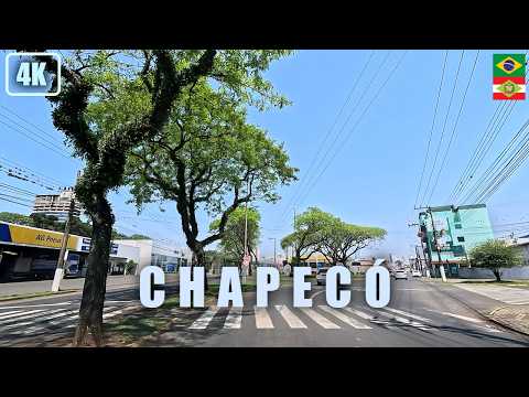 Chapecó 🇧🇷 Driving along Av. Fernando Machado | 4K