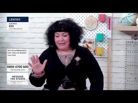 Yarn Lane – 17/04/2021 – Join John with Anna Nikipirowicz for a crotchet along Blanket Launch!