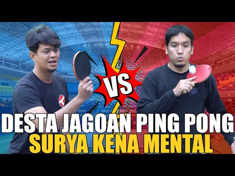 DESTA JAGOAN PING PONG SETARA ATLET PROFESIONAL.. SEMUA DILIBAS GAK ADA LAWAN, SURYA NYERAH