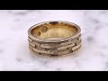 video - Platinum Klimt Eternity Wedding Band