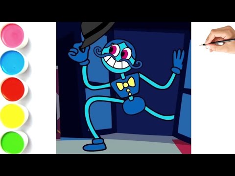 How to Draw Daddy Long Legs from POPPY PLAYTIME Chapter 3 /Coloring Pages  POPPY PLAYTIME