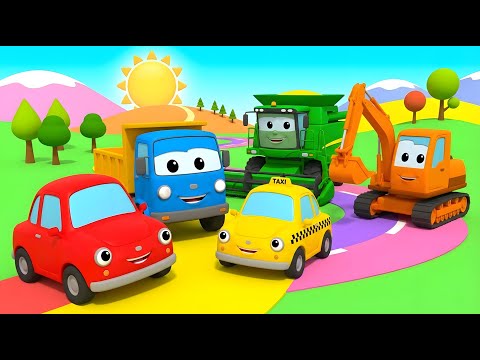 La Chanson des Couleurs et des Véhicules ! 🚒 Apprendre les Couleurs pour Enfants 🚜