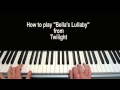 Bella's Lullaby Piano Tutorial Carter Burwell ...