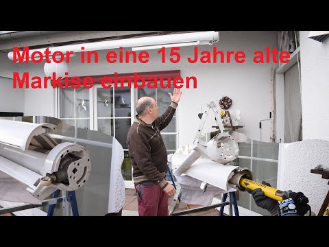Markise nachträglich mit einen Motor ausstatten.