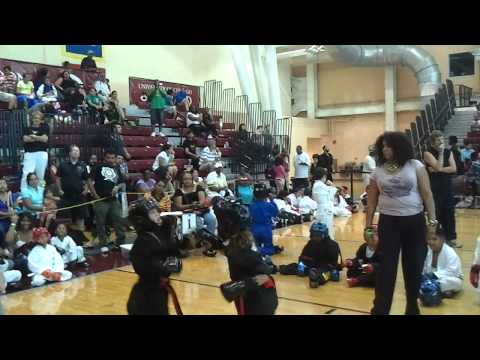 Hannah Ballard Sparring at Enter the Tigers Den