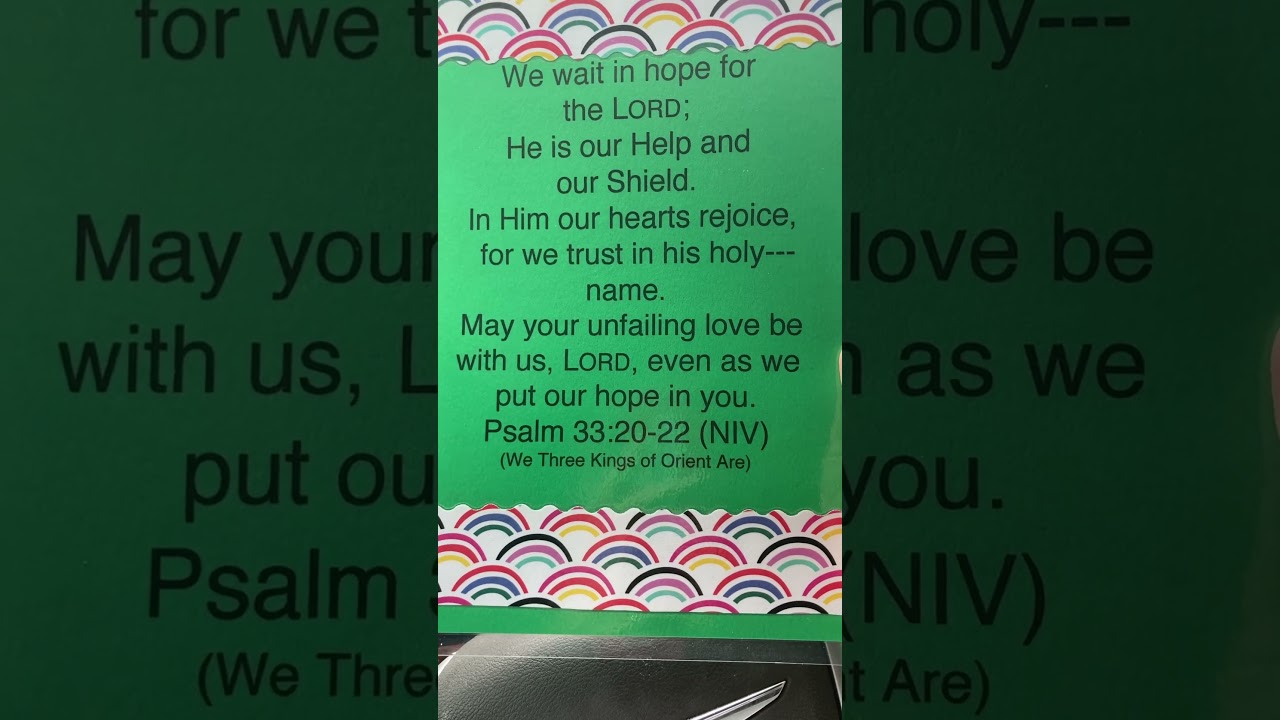 Psalm 33:20-22