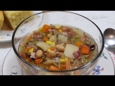 Slow Cooker Ham Bone Soup | Easy Soup Recipe | MOLCS Easy Recipes