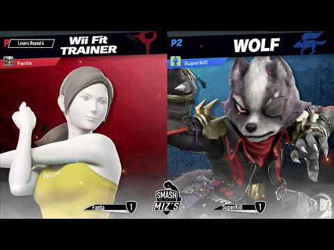 Smash @ Miz's WiFi 21 - Fanta (Wii Fit Trainer) vs. Superkill (ROB, Wolf) Losers Round 4