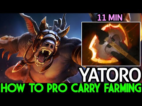 YATORO [Ursa] How to Pro Carry Farming 11 Min Battle Fury Dota 2