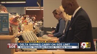 Delta shrinks carry-on size limit