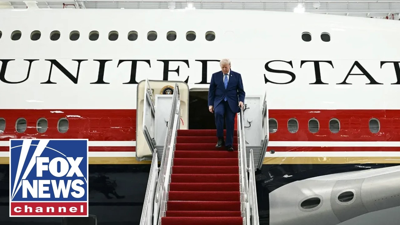 WATCH: Air Force One lands in Palm Beach, Florida