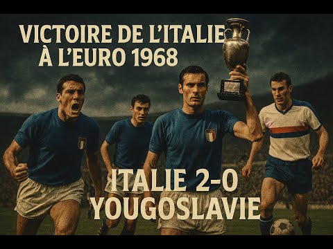 EURO 68 rétro : Final : Italy vs Yugoslavia 2-0 [ HD in colour ] [ french original comment ]