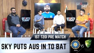 LIVE 1st T20I: India opt to bowl  IND vs AUS  Spor