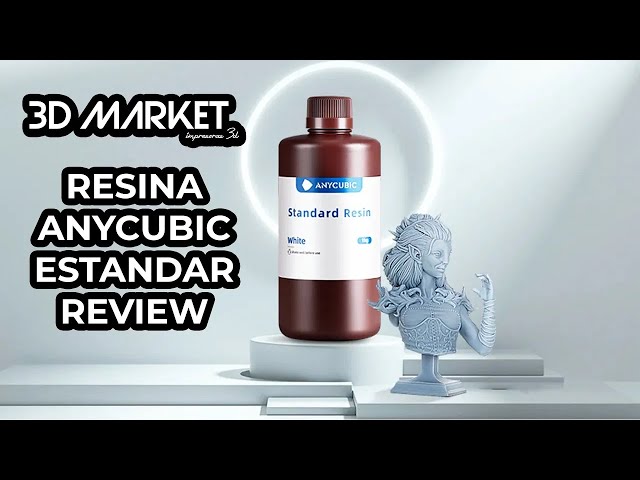 Vídeo relacionado con ANYCUBIC Resina de Impresora 3D, Resina Estándar de Curado por Luz UV de 405 nm con Alta Precisión y Curado Rápido y Excelente Fluidez para Impresión LCD 3D (Negro, 1000g)