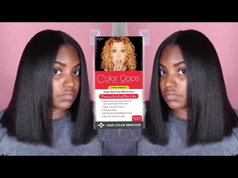 COLOR OOPS EXTRA STRENGTH HAIR COLOR REMOVER | HOW TO...