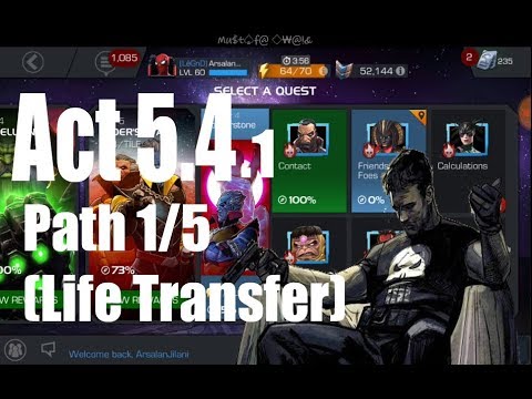 Act 5.4.1 Path 1/5 (Life Transfer Path) - Marvel Contest of Champions
