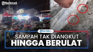 Geger Sampah Menggunung di Polman hingga Berbau & Berulat, Para Pedagang Terpaksa Berhenti Berjualan
