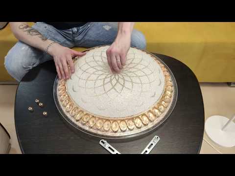 Миниатюра изображения товара Потолочный светильник Estares Casablanca Gold 72W R-515-WHITE-220-IP20