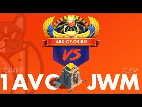 1AVG (K307) vs JWM (K59) - Ark of Osiris LIVE - Rise of Kingdoms