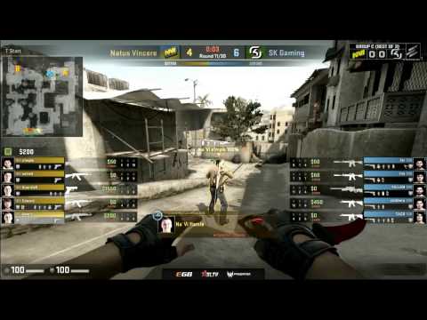 SK vs Na`Vi, map 1 dust2, ELEAGUE Season 2