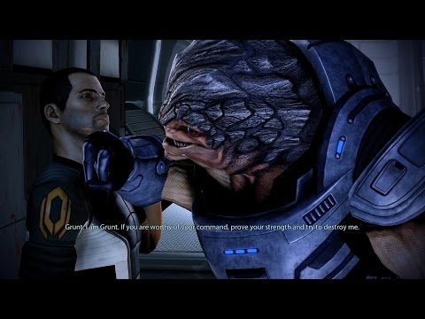 Mass Effect 2 (Male Paragon) - 41 - Act 1 - Waking Grunt from the Tank