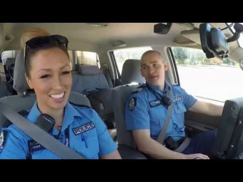 Michael and his fiancée / crime fighting partner Sarah on patrol | Garda Down Under | RTÉ One