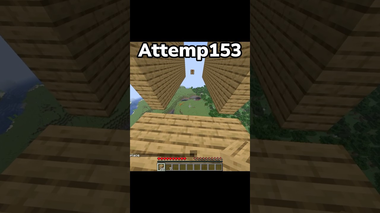 manhunt clip practice #shorts #minecraft #landing #skill #challenge #practice #bridge