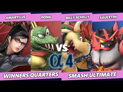 Alpha 4 Winners Quarters - Amaryllis & Pong Vs. Billy Schilly & Saucetin - SSBU Ultimate Tournament