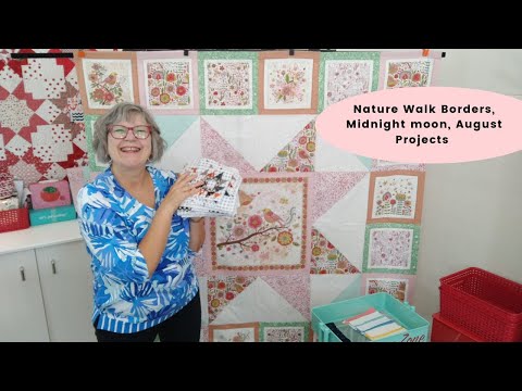 Nature Walk Borders, Midnight moon, August Projects