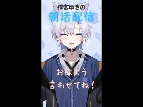【朝活配信】連休前の金曜日の朝におはよう🌤 猫宮ゆき #shorts