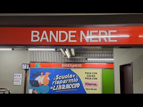 (Walkthrough) Stazione BANDE NERE (M1 Metro Milano)