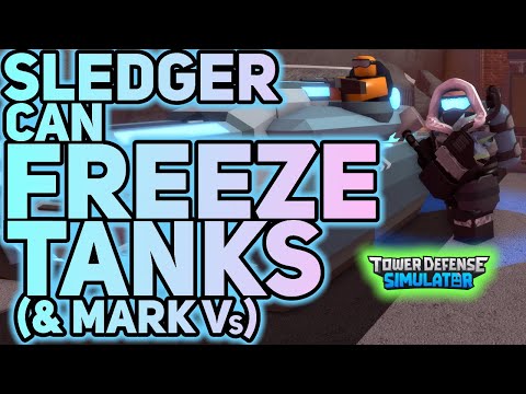 Sledger can FREEZE Tanks - Unit Damage Glitch - Tower Defense Simulator