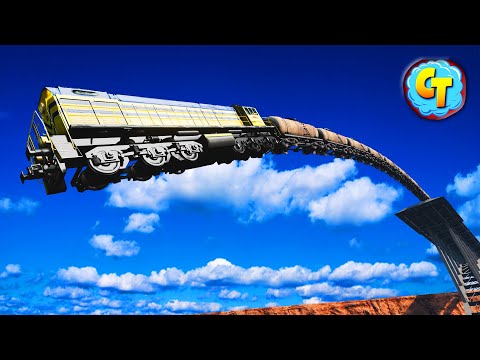 Train Accidents Derailments ✅ Railroad END & Damaged Railways ✅ BeamNG DRIVE