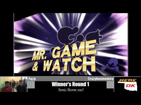 Sonic Storm 100! WR1: Fuze (Meta Knight) vs Crazyboxmonkey (Mr. Game & Watch)