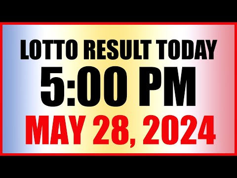 Lotto Result Today 5pm May 28, 2024 Swertres Ez2 Pcso