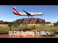 Sydney To Ayers Rock Flight ️ First Views Of Uluru With Qantas