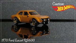 Custom Hot Wheels - Ford Escort RS1600 ✔