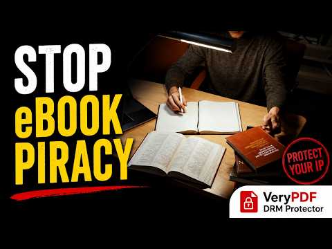 Losing eBook Sales to PDF Sharing? How to Stop eBook Piracy with VeryPDF DRM Protector