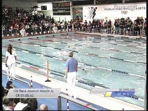 Finale dei 100 Rana  Assoluti Maschi - 15 Memorial Chiara Giavi