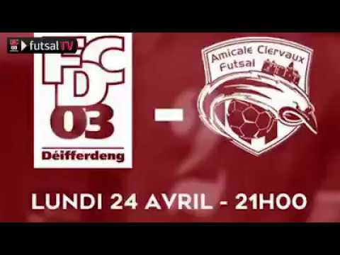 Campeonato Luxemburgo Play-off - Jogo 1: FC Differdange 03 Vs Amicale Clervaux Futsal
