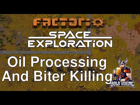 Bolds Space Exploration Adventure - 010 - Oil Processing and Biter Killing! - Full Playthrough