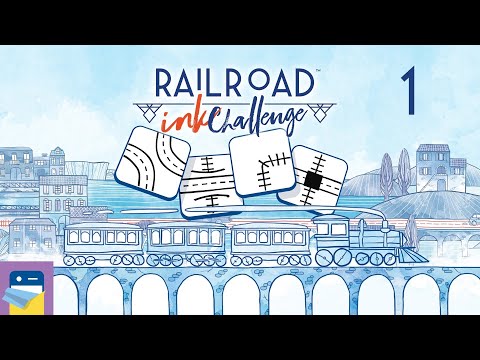 Railroad Ink Challenge: iOS/Android Gameplay Walkthrough Part 1 (by Horrible Guild)