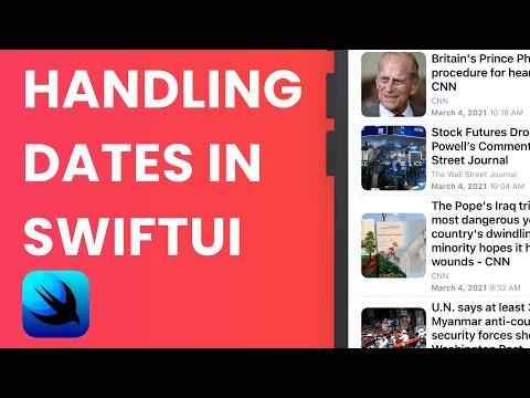 Format dates in SwiftUI (SwiftUI Tutorial, Xcode 12, SwiftUI 2.0) thumbnail