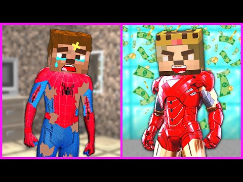 FAKİR SÜPER KAHRAMAN VS ZENGİN SÜPER KAHRAMAN! 😱 - Minecraft